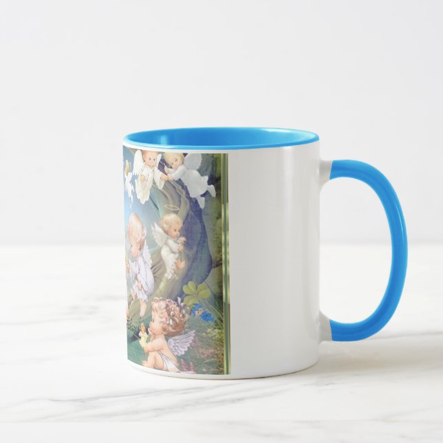 Buenas fiestas la taza del ángel del bebé (Derecha)