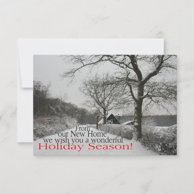 Buenas fiestas - nueva tarjeta de Navidad de la (Anverso)