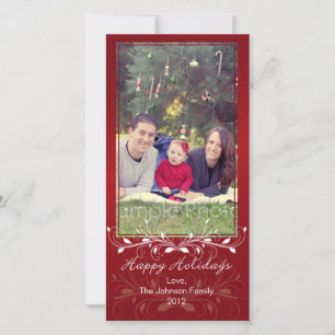 Buenas fiestas tarjeta de la foto del navidad