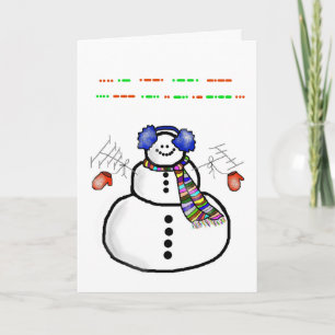Buenas fiestas tarjeta de Navidad del código Morse