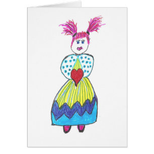 Buenas Golly tarjetas del chica para todas las