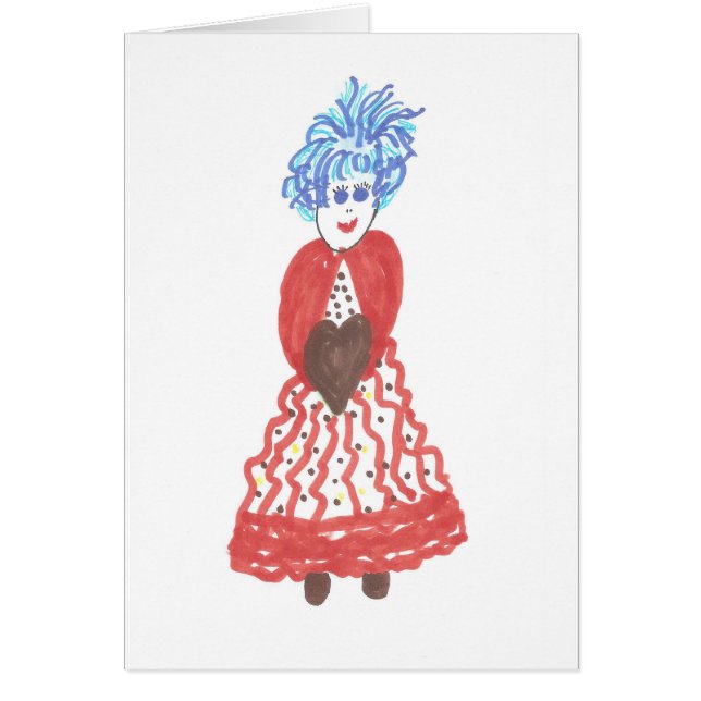 Buenas Golly tarjetas del chica para todas las (Frente)