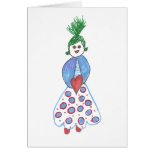 Buenas Golly tarjetas del chica para todas las