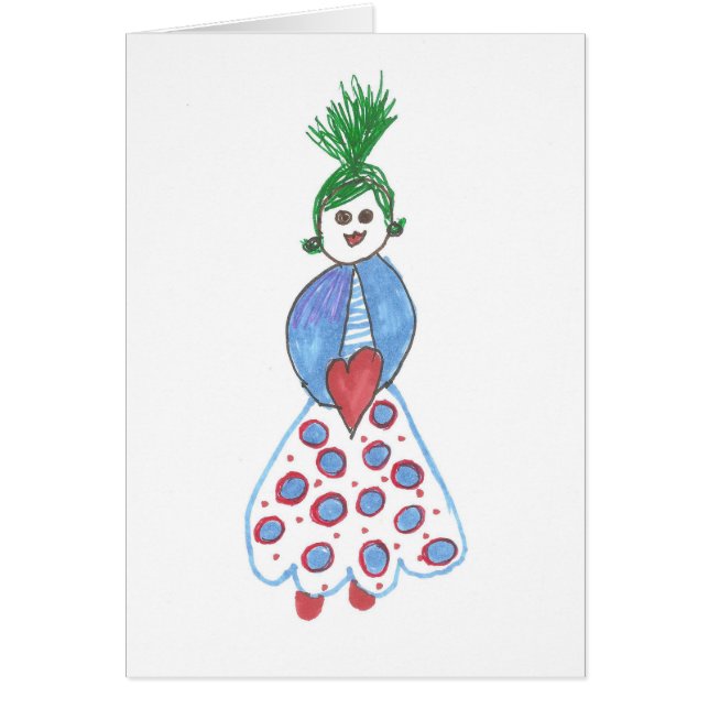 Buenas Golly tarjetas del chica para todas las (Frente)