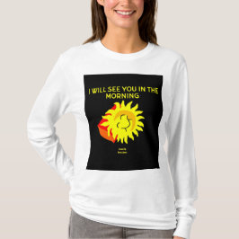 Buenas noches, camiseta de manga larga para mujere