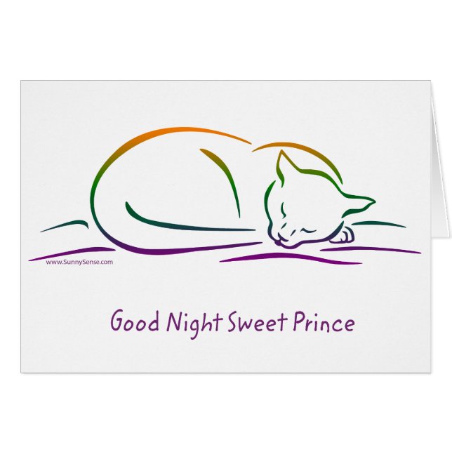 Buenas noches, dulce príncipe (gato) (Anverso (Horizontal))