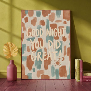 Buenas Noches Lo Hiciste Genial Cita Arte Abstract