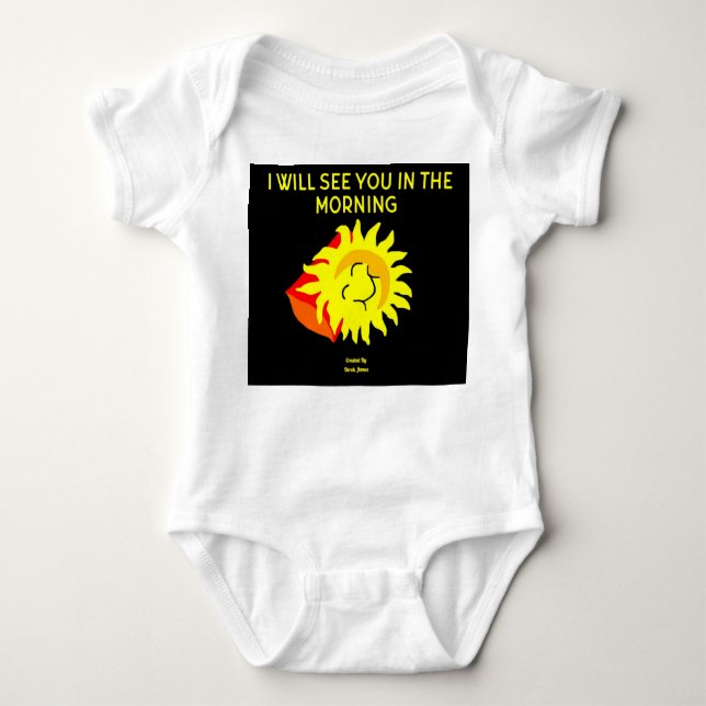 Buenas noches Sun Baby Jersey Bodysuit (Anverso)