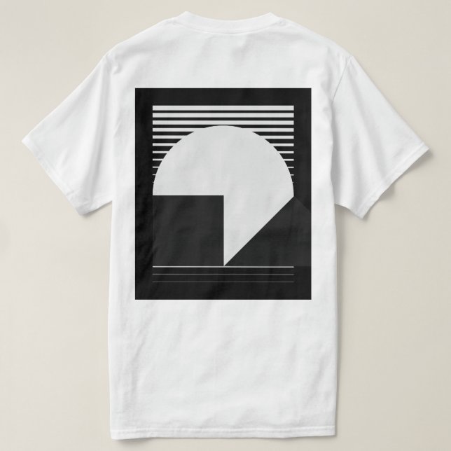 Buenas Noches Urbanas - Minimalista camiseta lunar (Reverso del diseño)