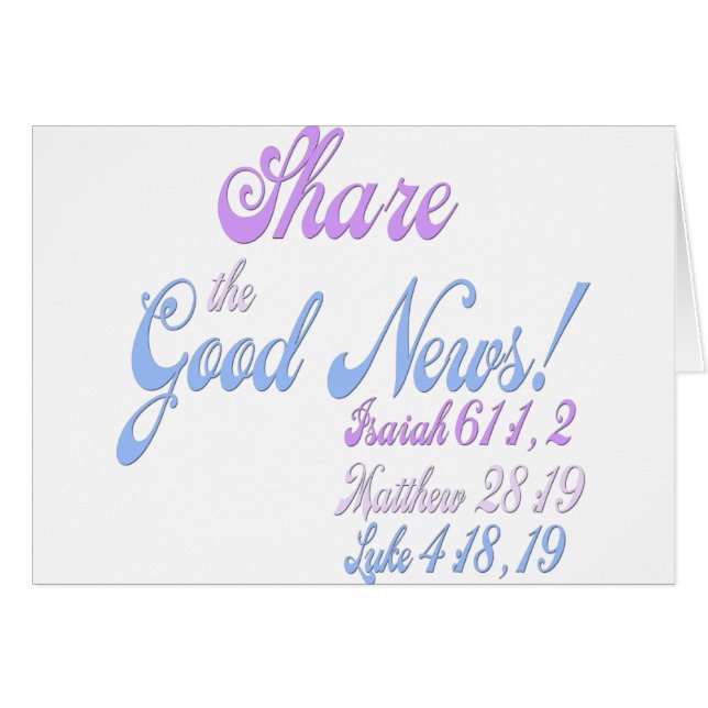 Buenas noticias de los testigos de Jehová (Anverso (Horizontal))
