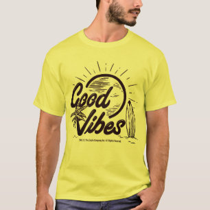 *Buenas vibraciones* camiseta de arte gráfico
