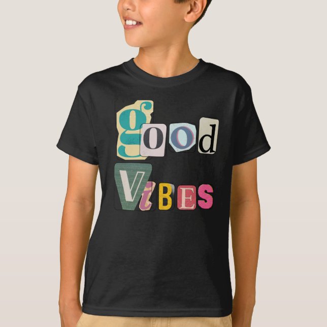Buenas vibraciones de vuelta a las camisetas escol (Anverso)