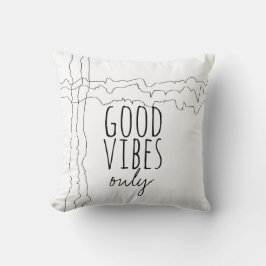 buenas vibraciones sólo cita almohada moda moderna