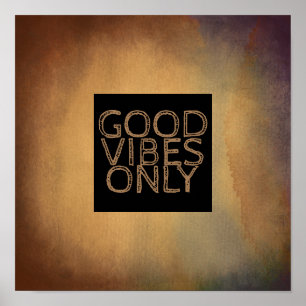 buenas vibraciones sólo cita arte de pared poster