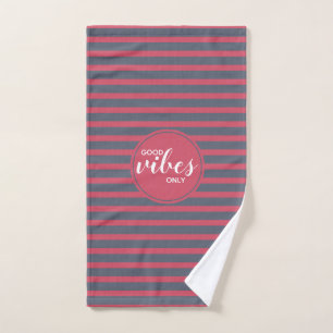 Buenas Vibraciones Sólo Tipografía Rosa y Azul Eje