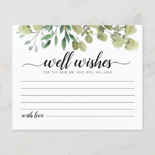 Bueno deseos para la tarjeta de novia y de Groom