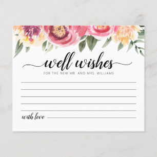 Bueno deseos para la tarjeta de novia y de Groom
