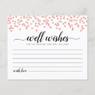 Bueno deseos para la tarjeta de novia y de Groom