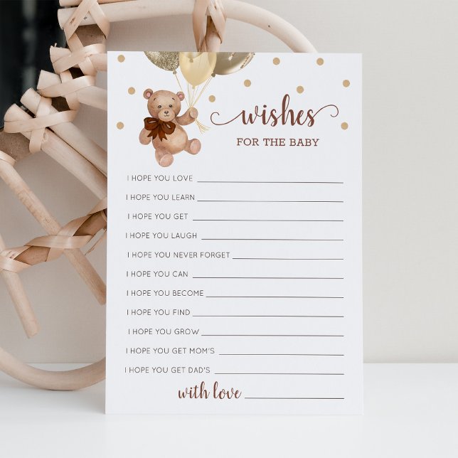 Bueno deseos para la tarjeta de oso de Teddy de Ba (Subido por el creador)