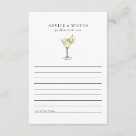 Bueno Deseos Tarjeta de Consejos de Ducha Bridal