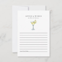 Bueno Deseos Tarjeta de Consejos de Ducha Bridal