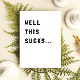 Bueno, esto sumerge la tarjeta de felicitación de 