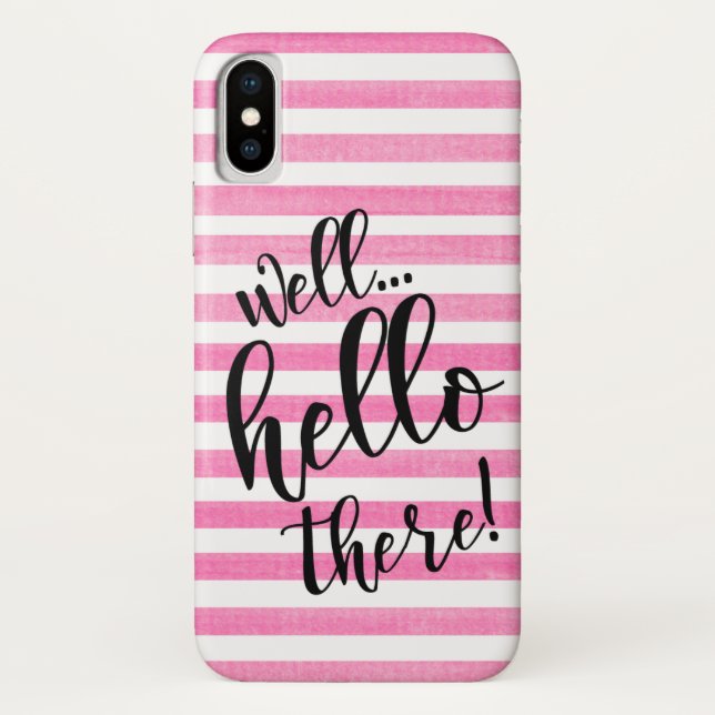 BUENO HOLA ALLÍ EN CUALQUIER Funda de iPhone X a c (Reverso)