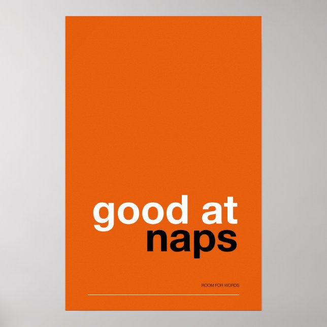 BUENO PARA LAS SIESTAS – Arte de Pared Acogedor (Frente)