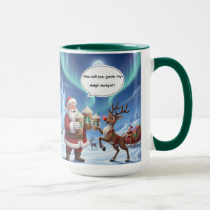 Bueno Rudolph? Taza de Navidad AI Usada