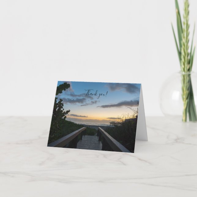 Buenos días 2017 Tarjeta de agradecimiento (Anverso)