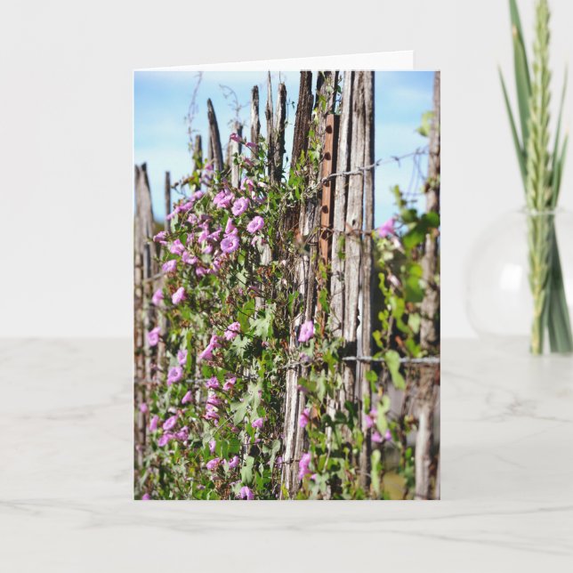 Buenos días Flores de Gloria Tarjeta de Escritura  (Anverso)