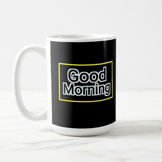 Buenos días Mug - Copa Coffee de citas positivas (Izquierda)
