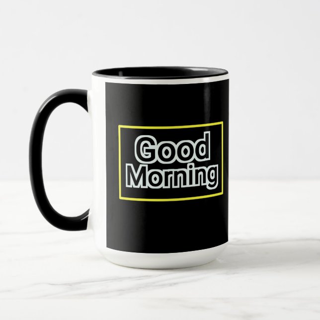 Buenos días Mug - Copa Coffee de citas positivas (Izquierda)
