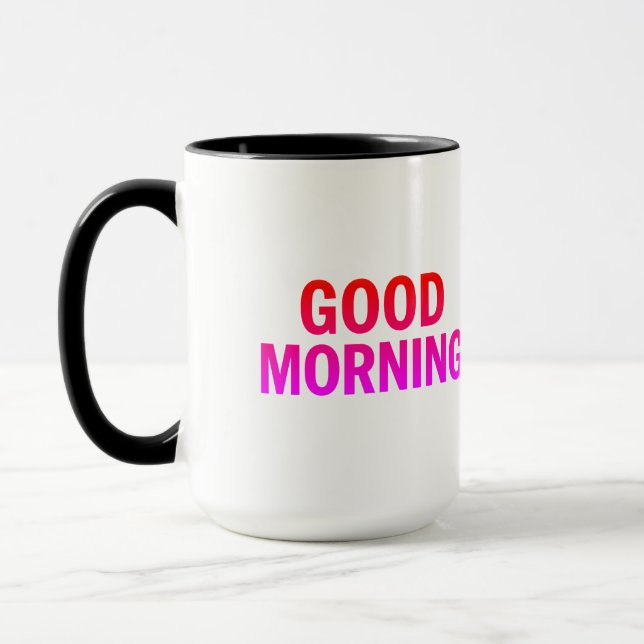 Buenos días Mug - Copa Coffee de citas positivas (Izquierda)