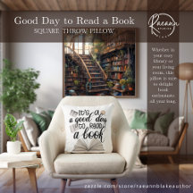 Buenos días para leer un Cojín decorativo de libro