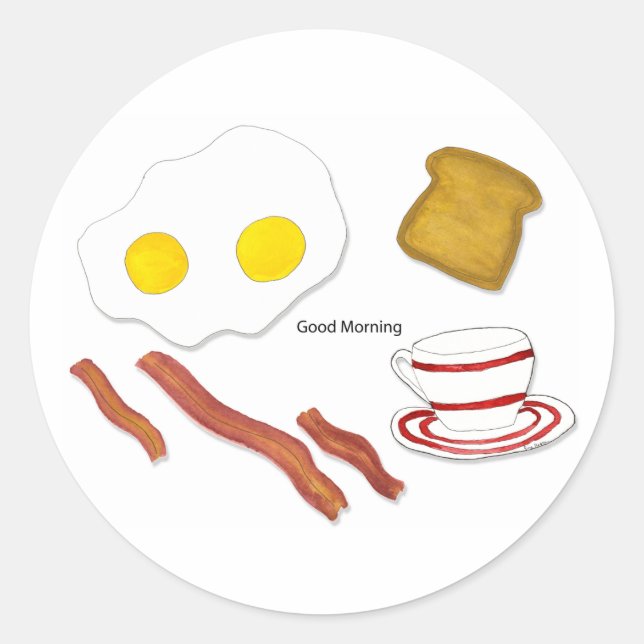 Buenos días Pegatina (Anverso)