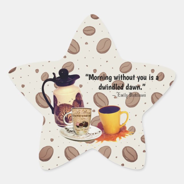 Buenos días Pegatina de café (Anverso)