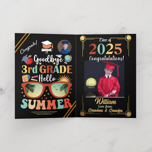 Buenos días Personalizado de Graduación de Verano  (Distribución Interior)