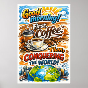 Buenos Días Primer Café Conquistar El Mundo Arte