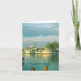 Buenos días puerto, Seadrift, tarjeta de notas de