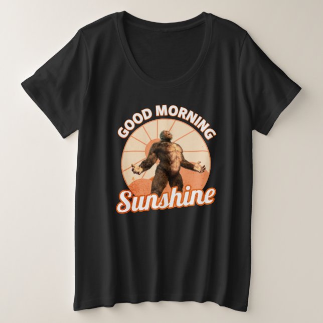 Buenos Días Sol Bigfoot Humor (Anverso del diseño)