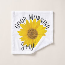 Buenos días Sunshine Sunflower White