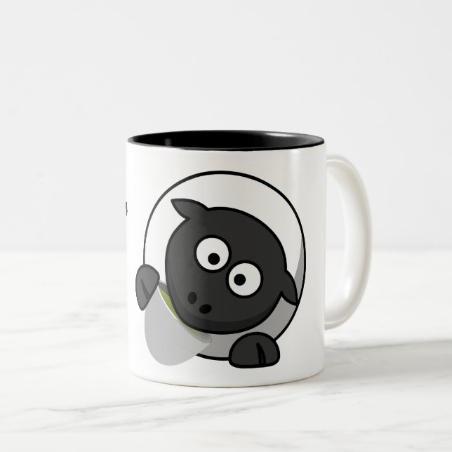 “Buenos Días” taza con oveja (Anverso derecho)