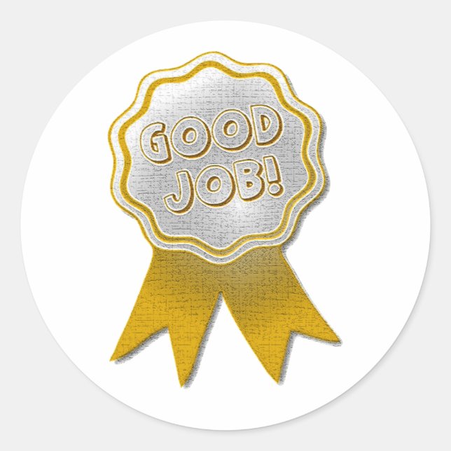 BUENOS PEGATINAS DE GOLD RIBBON (Anverso)