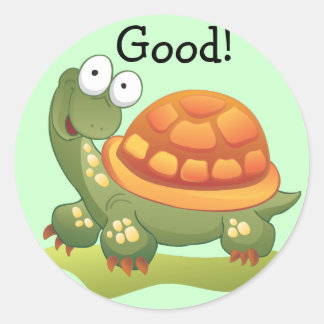 Buenos Pegatinas de Recompensa - Tortuga