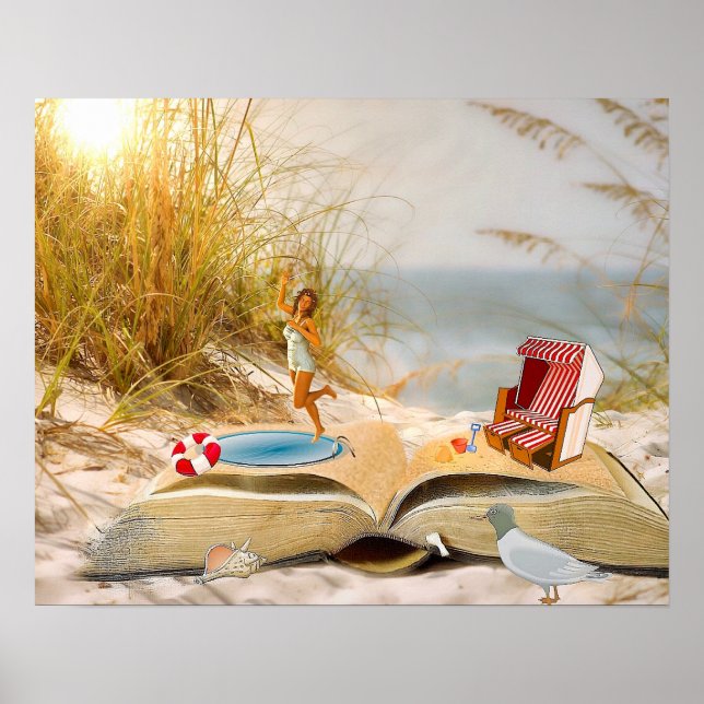 BUENOS POSTERS DE LECTURA: "Libros de verano" (Frente)