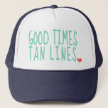 Buenos tiempos, chicas de gorras de verano de Tan<br><div class="desc">gorra lindo para el verano para los chicas</div>
