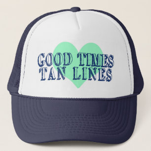 Buenos tiempos, Gorra de verano de líneas de Tan