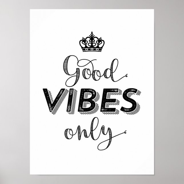 Buenos Vibes Sólo Posters Mantienen Citas Positiva (Frente)