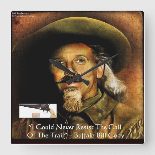 Búfalo Bill Cody su pistola y citación reloj de pa (Anverso)